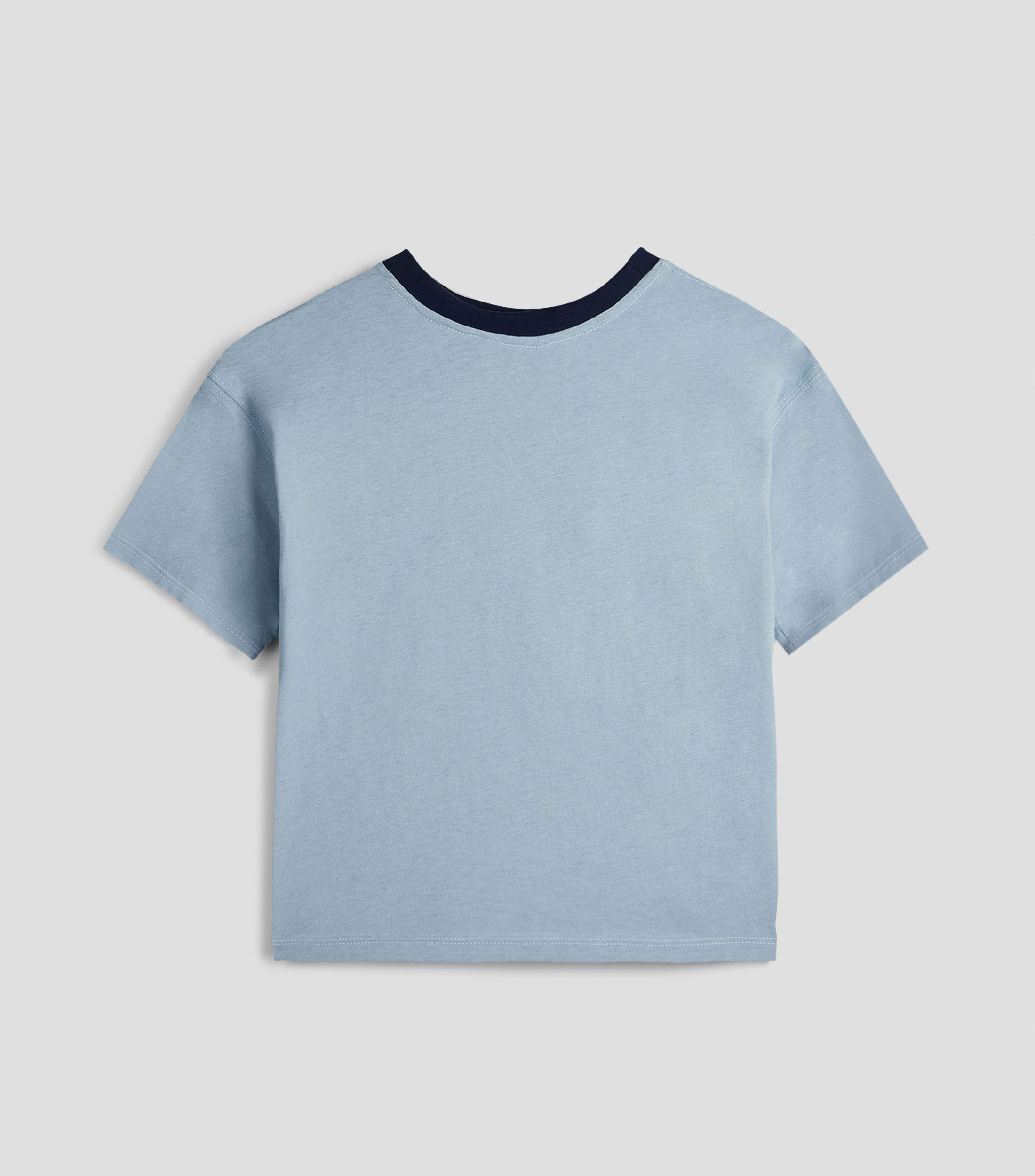 Playera cuello redondo manga corta estampada Niño